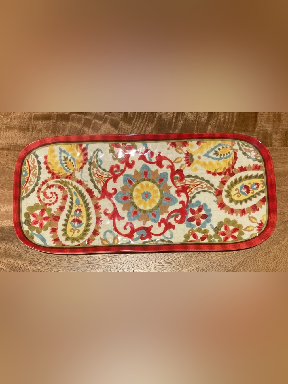 Better Homes & Gardens Paisley Floral Serving Tray